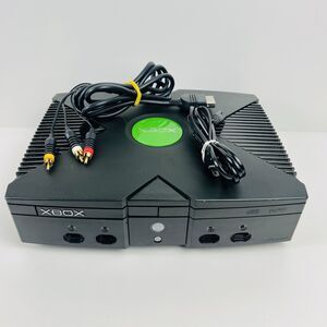 Microsoft Original Xbox Console Only With Cords, Tested Works, READ